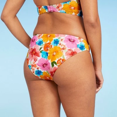 Women's Cheeky Bikini Bottom - Shade & Shore™ Pink Floral 6 Women's Cheeky Bikini Bottom - Shade & Shore™ Pink Floral - Image 4