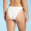 Women's Scarf Tie Side Foil Ribbed High Leg Extra Cheeky Bikini Bottom - Shade & Shoreâ„¢ White 2 Women's Scarf Tie Side Foil Ribbed High Leg Extra Cheeky Bikini Bottom - Shade & Shoreâ„¢ White -Swimsuits Popular Store unnamed file 1973
