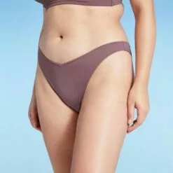 Women's V-Front High Leg Extra Cheeky Bikini Bottom - Shade & Shore™ Dusk Purple -Swimsuits Popular Store unnamed file 2019