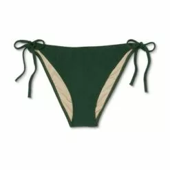 Women's Side-Tie Pique Textured Cheeky Bikini Bottom - Shade & Shore™ Dark Green 18 Women's Side-Tie Pique Textured Cheeky Bikini Bottom - Shade & Shore™ Dark Green -Swimsuits Popular Store unnamed file 2054