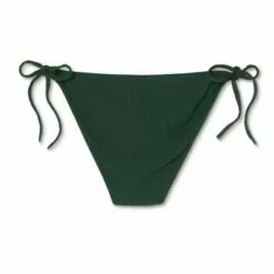 Women's Side-Tie Pique Textured Cheeky Bikini Bottom - Shade & Shore™ Dark Green 19 Women's Side-Tie Pique Textured Cheeky Bikini Bottom - Shade & Shore™ Dark Green -Swimsuits Popular Store unnamed file 2055