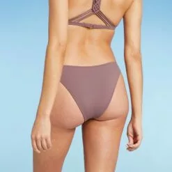 Women's High Leg Extra Cheeky Bikini Bottom - Shade & Shore™ Dusk