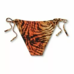 Women's Side-Tie Cheeky Bikini Bottom - Shade & Shore™ Tiger Print -Swimsuits Popular Store unnamed file 2122