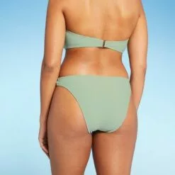 Women's Knot Detail Cheeky Bikini Bottom - Shade & Shore™ Light Green -Swimsuits Popular Store unnamed file 2131