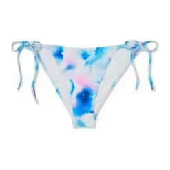 Women's Side-Tie High Leg Extra Cheeky Bikini Bottom - Shade & Shore™ Blue Tie-Dye -Swimsuits Popular Store unnamed file 2154