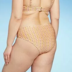 Women's Lurex Shine Ribbed Textured Medium Coverage Hipster Bikini Bottom - Kona Sol™ Multi -Swimsuits Popular Store unnamed file 2175