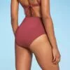 Women's Colorblock High Waist Medium Coverage Bikini Bottom - Kona Sol™ Enhanced Plum -Swimsuits Popular Store unnamed file 2205