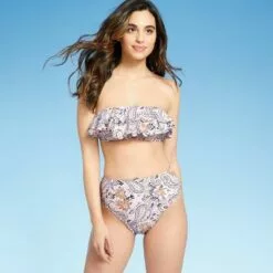 Women's High Leg High Waist Bikini Bottom - Kona Sol™ Multi -Swimsuits Popular Store unnamed file 2217