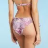 Women's Side-Tie Ruffle Cheeky Bikini Bottom - Shade & Shore™ Pink Animal Print -Swimsuits Popular Store unnamed file 2227