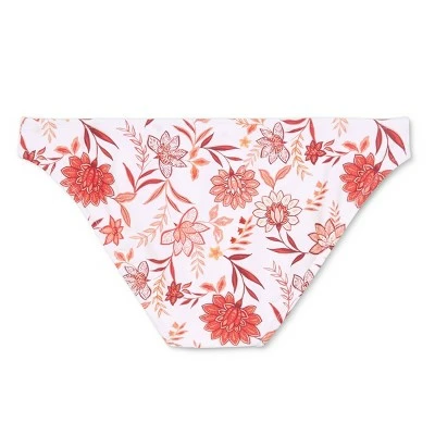 Women's Medium Coverage Hipster Bikini Bottom - Kona Sol™ White and Red 8 Women's Medium Coverage Hipster Bikini Bottom - Kona Sol™ White and Red - Image 6