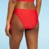 Women's Side-Tie Bikini Bottom - Sea Angel Red -Swimsuits Popular Store unnamed file 2282