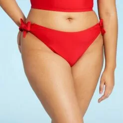 Women's Side-Tie Bikini Bottom - Sea Angel Red 15 Women's Side-Tie Bikini Bottom - Sea Angel Red -Swimsuits Popular Store unnamed file 2284