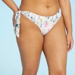 Women's Side-Tie Bikini Bottom - Sea Angel White -Swimsuits Popular Store unnamed file 2306