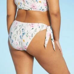 Women's Side-Tie Bikini Bottom - Sea Angel White -Swimsuits Popular Store unnamed file 2307