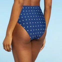 Women's Shirred Panel Bikini Bottom - Sea Angel Red