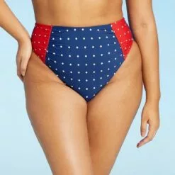 Women's Shirred Panel Bikini Bottom - Sea Angel Red -Swimsuits Popular Store unnamed file 2328