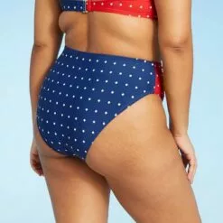 Women's Shirred Panel Bikini Bottom - Sea Angel Red -Swimsuits Popular Store unnamed file 2329