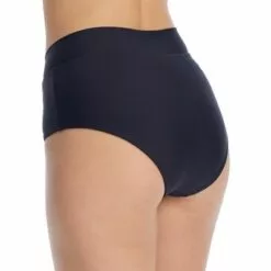 Birdsong Women's Onyx Retro Full Bikini Bottom - S20179-ONYX