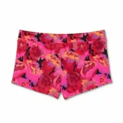 Women's Swim Boyshorts - All in Motion™ Black & Pink Floral -Swimsuits Popular Store unnamed file 2391