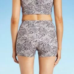 Women's 3" Swim Boyshorts - All in Motion™ Snake Print