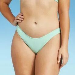 Juniors' Cheeky High Leg Scoop Bikini Bottom - Xhilaration™ Light Yellow -Swimsuits Popular Store unnamed file 2468
