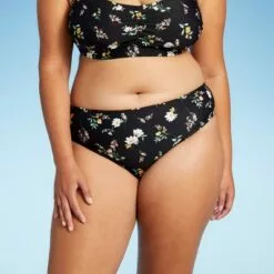 Juniors' Hipster Bikini Bottom - Xhilaration™ Black Floral -Swimsuits Popular Store unnamed file 2497