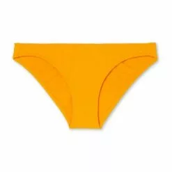 Juniors' Ribbed Cheeky Bikini Bottom - Xhilaration™ Mango Orange -Swimsuits Popular Store unnamed file 2542