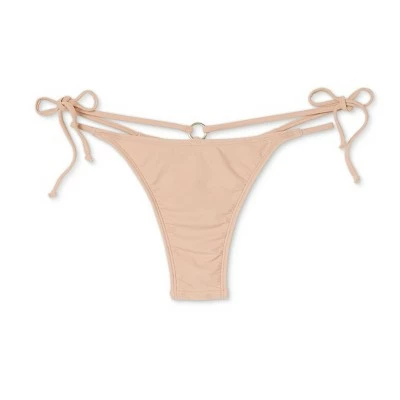 Juniors' Strappy Ring Back Super Cheeky Bikini Bottom - Xhilaration™ Neon Pink 8 Juniors' Strappy Ring Back Super Cheeky Bikini Bottom - Xhilaration™ Neon Pink - Image 6