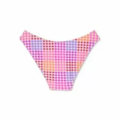 Juniors' Cheeky High Leg V Bikini Bottom - Xhilaration™ Multi Plaid Print -Swimsuits Popular Store unnamed file 2610
