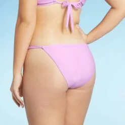 Juniors' Tunneled Cheeky Bikini Bottom - Xhilaration™ Lavender -Swimsuits Popular Store unnamed file 2734