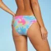 Juniors' Ribbed Cheeky Bikini Bottom - Xhilaration™ Multi Tie-Dye -Swimsuits Popular Store unnamed file 2753