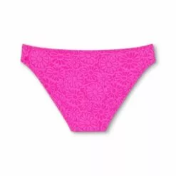 Juniors' Textured Cheeky Bikini Bottom - Xhilaration™ Hot Pink -Swimsuits Popular Store unnamed file 2769