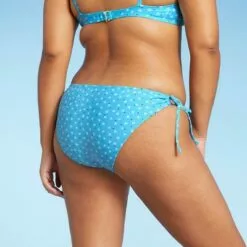 Juniors' Cheeky String Bikini Bottom - Xhilaration™ Blue Floral Print -Swimsuits Popular Store unnamed file 2778