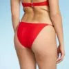 Juniors' High Leg Scoop String Bikini Bottom - Xhilaration™ Red -Swimsuits Popular Store unnamed file 2891