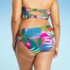 Juniors' Plus Size Side-Tie Hipster Bikini Bottom - Xhilaration™ Multi Tropical Print -Swimsuits Popular Store unnamed file 2909