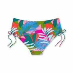 Juniors' Plus Size Side-Tie Hipster Bikini Bottom - Xhilaration™ Multi Tropical Print -Swimsuits Popular Store unnamed file 2912