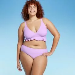 Juniors' Plus Size Hipster Bikini Bottom - Xhilaration™ Lavender -Swimsuits Popular Store unnamed file 2922