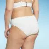 Juniors' Plus Size Ribbed Cheeky Hipster Bikini Bottom - Xhilaration™ White -Swimsuits Popular Store unnamed file 2933