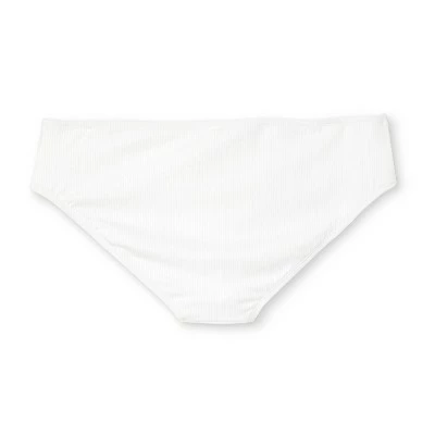 Juniors' Plus Size Ribbed Cheeky Hipster Bikini Bottom - Xhilaration™ White 6 Juniors' Plus Size Ribbed Cheeky Hipster Bikini Bottom - Xhilaration™ White - Image 4