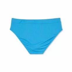 Juniors' Plus Size Ribbed High Waist Bikini Bottom - Xhilaration™ Blue -Swimsuits Popular Store unnamed file 2952