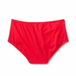 Women's Plus Size High Waist Bikini Bottom - Kona Sol™ Red -Swimsuits Popular Store unnamed file 2964