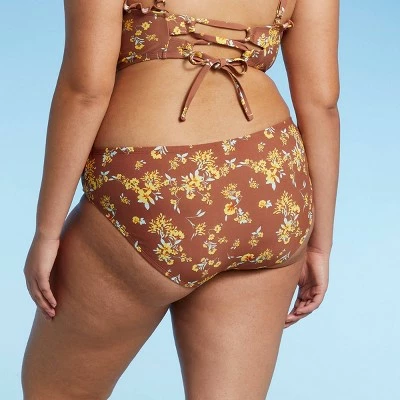 Juniors' Plus Size Cheeky Hipster Bikini Bottom - Xhilaration™ Multi Floral Print 3 Juniors' Plus Size Cheeky Hipster Bikini Bottom - Xhilaration™ Multi Floral Print
