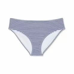 Juniors' Plus Size Cheeky Hipster Bikini Bottom - Xhilaration™ Navy/White Stripe -Swimsuits Popular Store unnamed file 2986