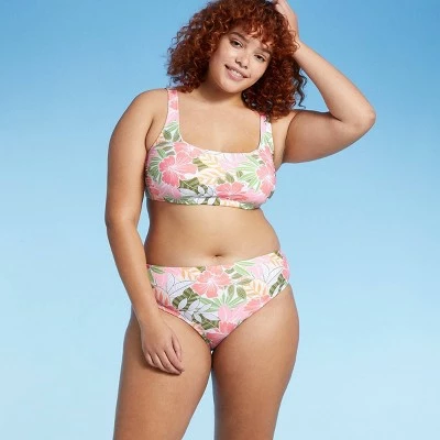Juniors' Plus Size Hipster Bikini Bottom - Xhilaration™ Multi Tropical Print 4 Juniors' Plus Size Hipster Bikini Bottom - Xhilaration™ Multi Tropical Print - Image 2