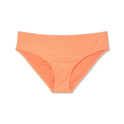 Juniors' Plus Size Textured Cheeky Bikini Bottom - Xhilaration™ Neon Orange 5 Juniors' Plus Size Textured Cheeky Bikini Bottom - Xhilaration™ Neon Orange - Image 3