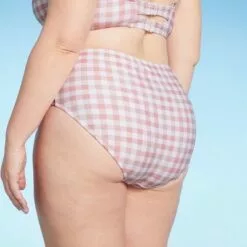 Women's Plus Size Spring it on Me High Waist Bikini Bottom - Kona Sol™ Pink