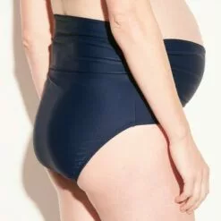 Maternity Foldover Swim Bottoms - Isabel Maternity by Ingrid & Isabel™ Navy XXL