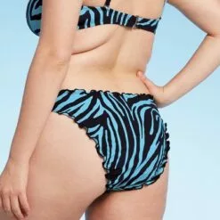 Women's Ruffle Cheeky Bikini Bottom - Shade & Shore™ Teal Animal Print 14 Women's Ruffle Cheeky Bikini Bottom - Shade & Shore™ Teal Animal Print -Swimsuits Popular Store unnamed file 3169