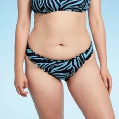 Women's Ruffle Cheeky Bikini Bottom - Shade & Shore™ Teal Animal Print 21 Women's Ruffle Cheeky Bikini Bottom - Shade & Shore™ Teal Animal Print -Swimsuits Popular Store unnamed file 3176