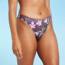 Women's High Leg Extra Cheeky Bikini Bottom - Shade & Shore™ Dusk Floral -Swimsuits Popular Store unnamed file 3179